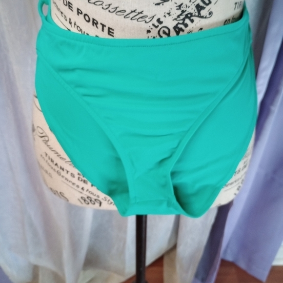 Asos Swim green aqua turquoise bikini bottoms size 10 NWOT - Picture 2 of 7